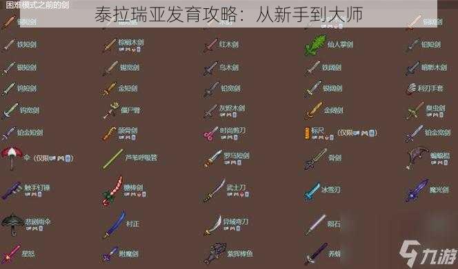 泰拉瑞亚发育攻略:从新手到大师