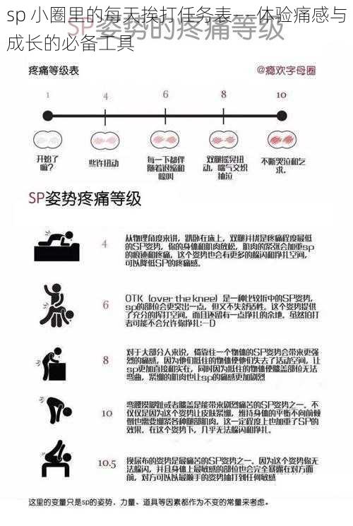 sp 小圈里的每天挨打任务表——体验痛感与成长的必备工具