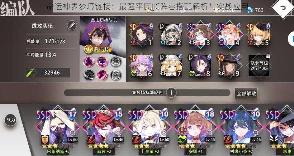 命运神界梦境链接:最强平民JJC阵容搭配解析与实战应用